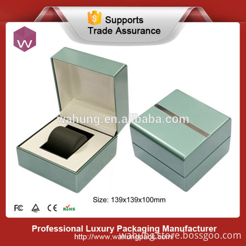 single watch packaging display black plastic box